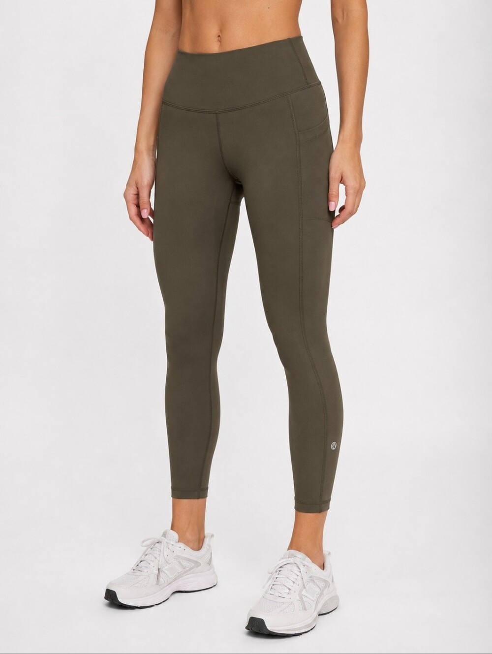 Lululemon Speed Up Crop 21" Dark Olive Size 2 W6AL7S